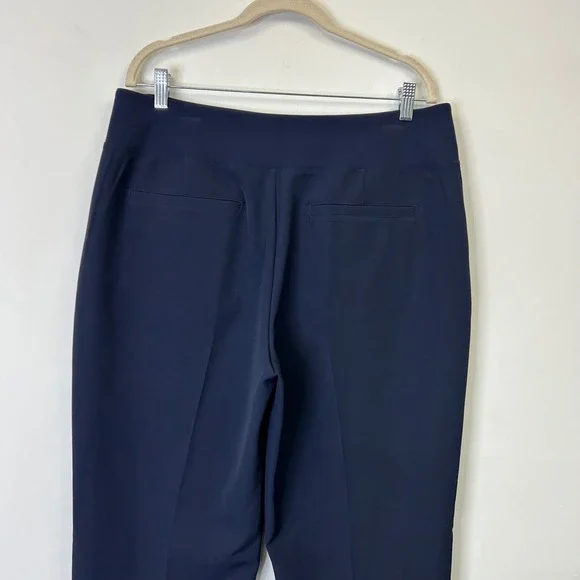 Athleta Endless High Rise Pants Women's 14 Navy Business Casual Travel - Picture 9 of 9
